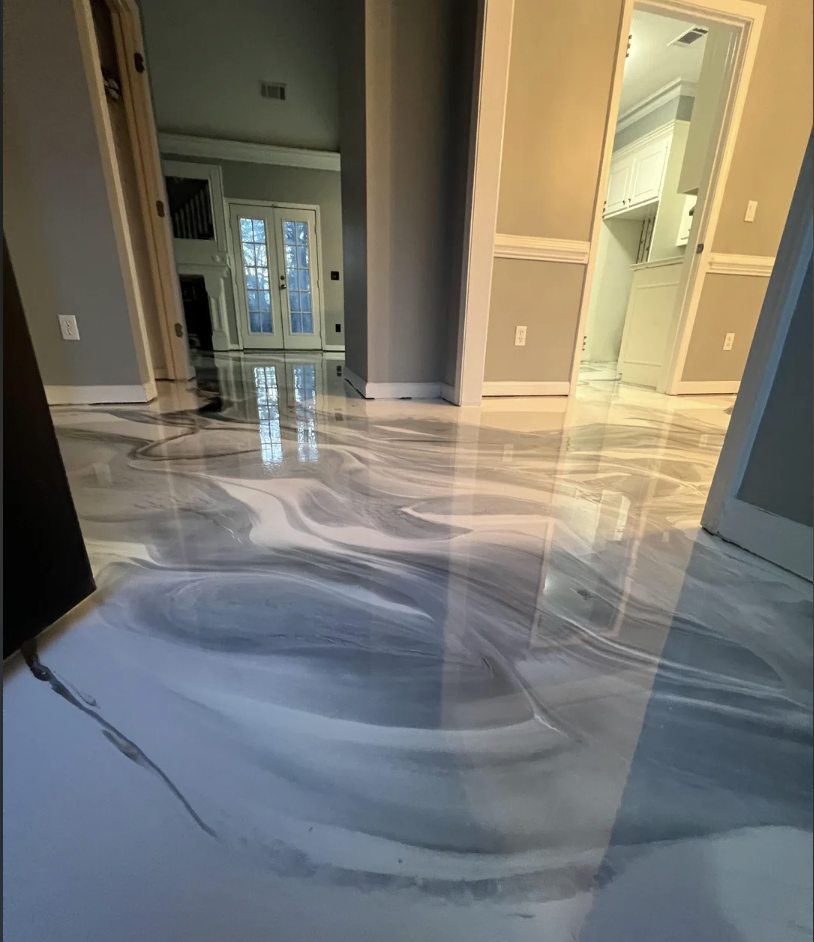 basement floor epoxy coating Fayetteville AR